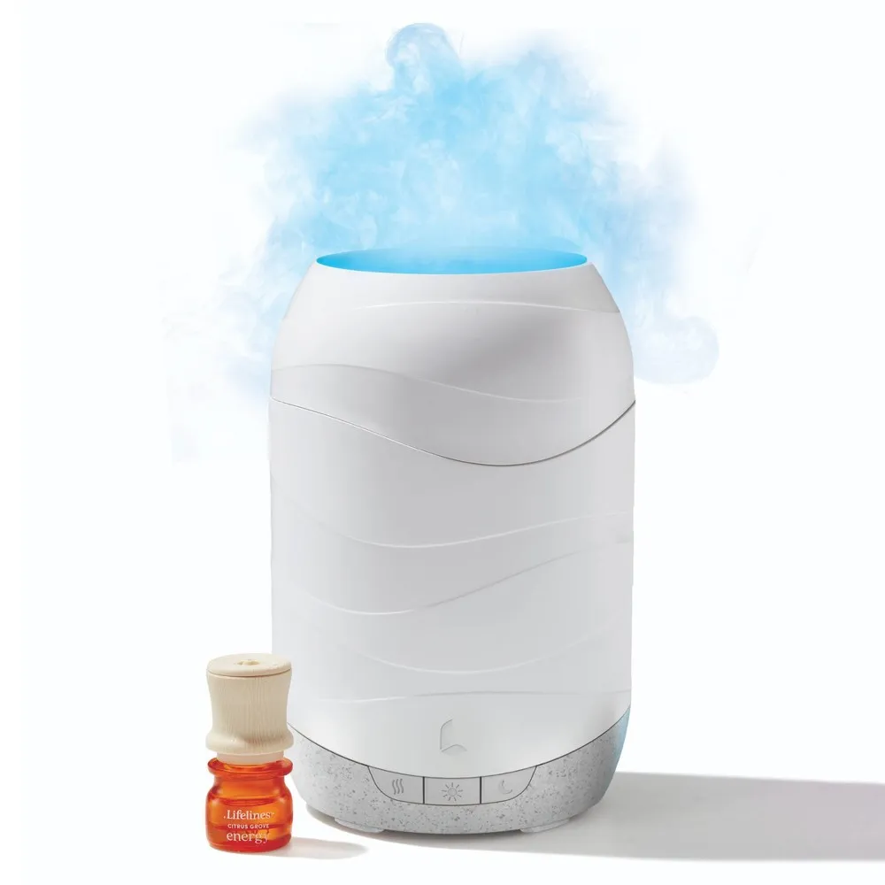 200ml Waves Ultrasonic Diffuser: Lifelines Aromatherapy with Mesmerizing Light Display