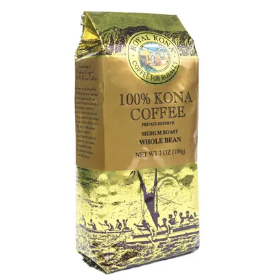 Royal Kona 100% Kona Medium Roast Whole Bean Coffee - 7oz