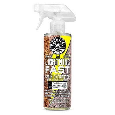 Chemical Guys Lightning Fast Carpet and Upholstery Stain Extractor: Liquid Cleaner, Automotive Cleaning Kit, Unscented