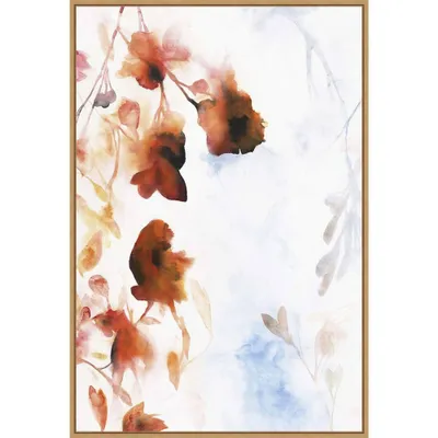 23 x 33 Floral Ardor III by Jason Jarava Framed Canvas Wall Art Print - Amanti Art: Modern Botanical Decor