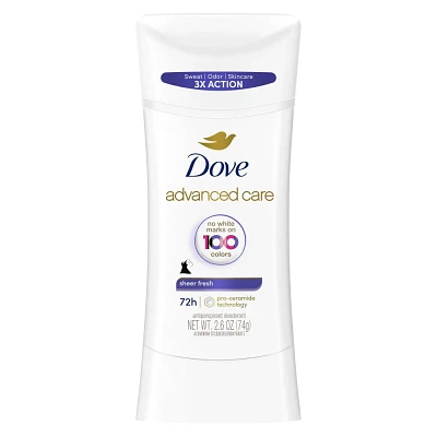 Dove Beauty Advanced Care Sheer Fresh 72-Hour Womens Antiperspirant & Deodorant Stick - 2.6oz