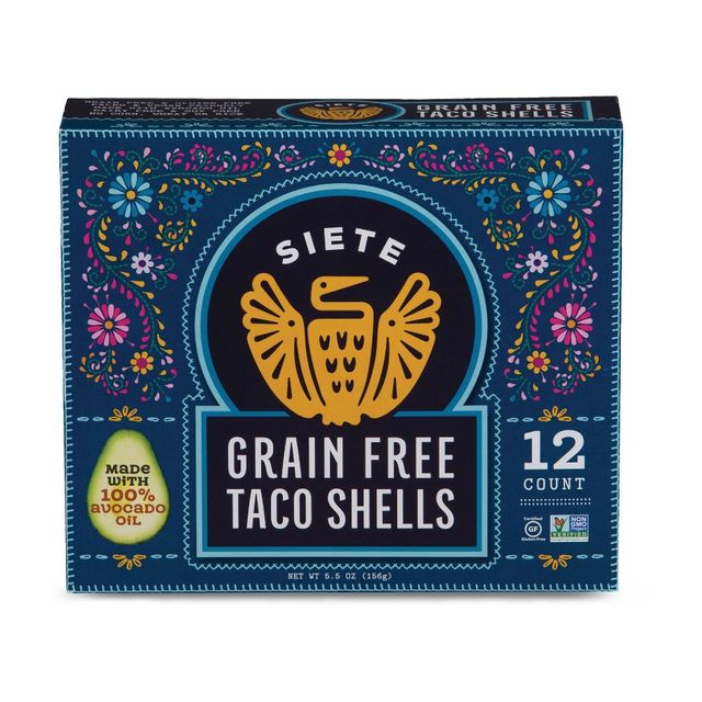 Siete Grain Free, Gluten Free Taco Shells - 5.5oz/12ct