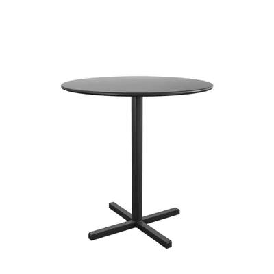 Cosco Steel Round Indoor/Outdoor Bistro Table : Weather-Resistant, 2-Seater, Powder-Coated Finish