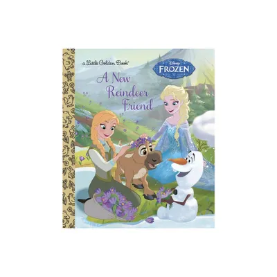 A New Reindeer Friend (Disney Frozen) - (Little Golden Book) by Jessica Julius (Hardcover)