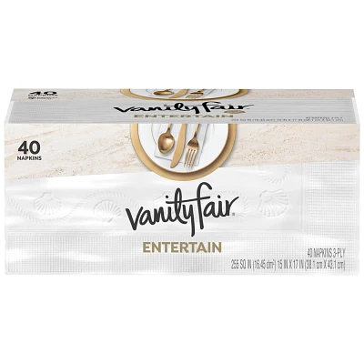 Vanity Fair Entertain 3-Ply Napkins- 40ct