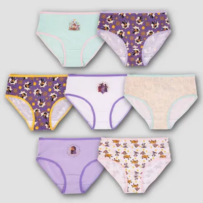 Girls Disney Wish 7pk Briefs