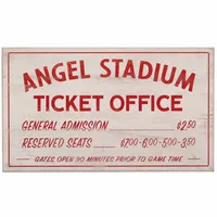 MLB Los Angeles Angels Baseball Sign Panel