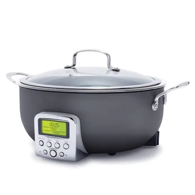 GreenPan 6qt Elite Nonstick Essential Slow Cooker & Smart Skillet Ceramic