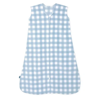 HALO Innovation SleepSack Micro-Fleece Wearable Blanket - Blue Gingham