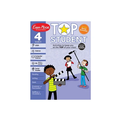 Top Student, Grade 4 Workbook - by Evan-Moor Educational Publishers (Paperback)