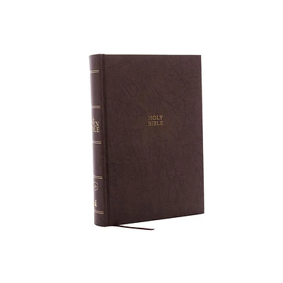 The KJV, Open Bible, Hardcover, Brown, Red Letter Edition, Comfort Print - by Thomas Nelson