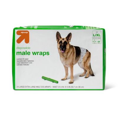 Male Wrap Dog Diapers - 24ct - L/XL - up & up