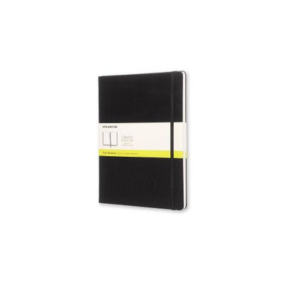 Moleskine Blank Notebook XL Hard Cover Black