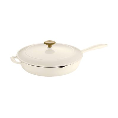 Tramontina 12 Enameled Cast Iron Covered Skillet