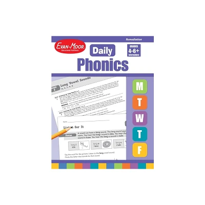 Daily Phonics, Grade 4 - 6 + Teacher Edition - by Evan-Moor Educational Publishers (Paperback)