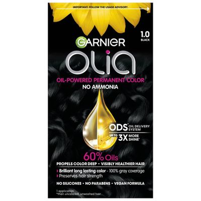 Garnier Olia Brilliant Color - 1.0 Black - 6.3 fl oz