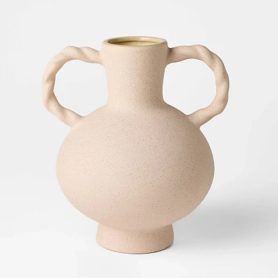 Twisted Handle Ceramic Vase - Threshold designed with Studio McGee