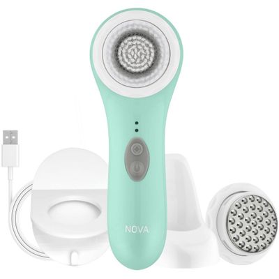 Spa Sciences NOVA Sonic Facial Brush with Antimicrobial Brush Bristles & Serum Infuser