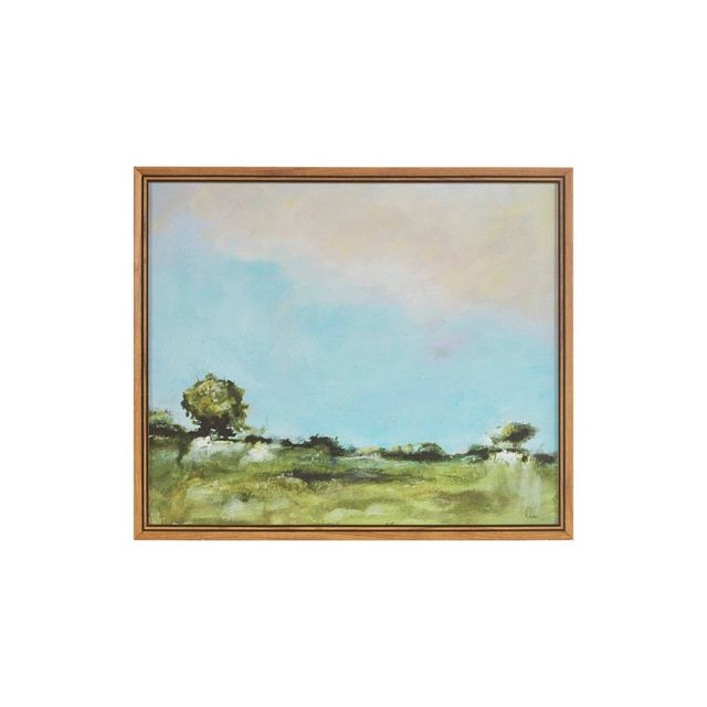 Across The Plains Framed Gel Coated Canvas - Martha Stewart: Delsie Walters, Farmhouse Decor, Gel Finish