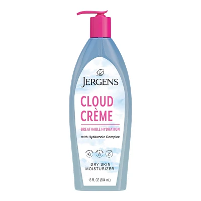 Jergens Cloud Crme Body Moisturizer, Breathable Hydration Body Lotion, Non-Greasy, Fast-Absorbing Fresh - 13 fl oz