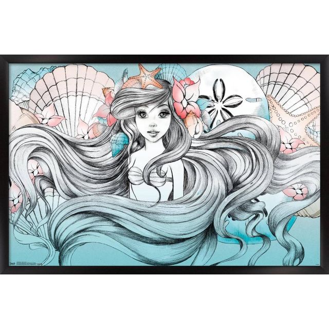 Ariel - Land Or Sea Framed Poster Trends International