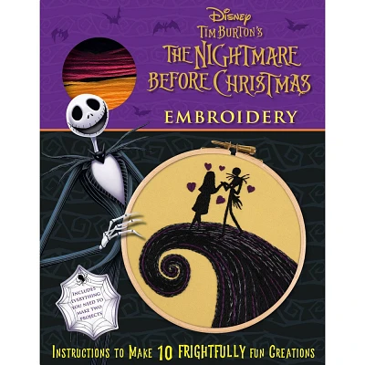 Disney Tim Burtons The Nightmare Before Christmas Embroidery - by Deborah Wilding (Hardcover)