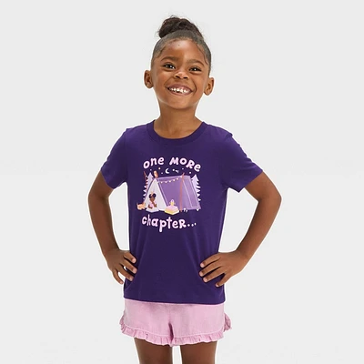 Toddler Girls Short Sleeve One More Chapter Graphic T-Shirt - Cat & Jack Purple