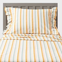 Striped Cotton Kids Sheet Set