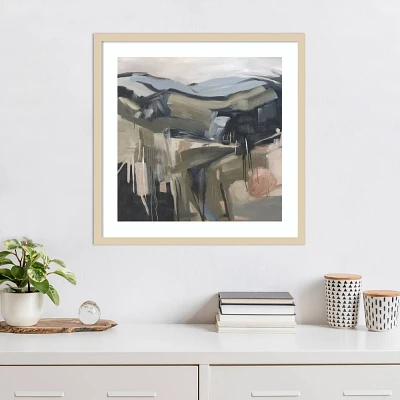 Amanti Art 25x25 Waiting by The Hilltops by Urban Road Wood Framed Wall Art Print