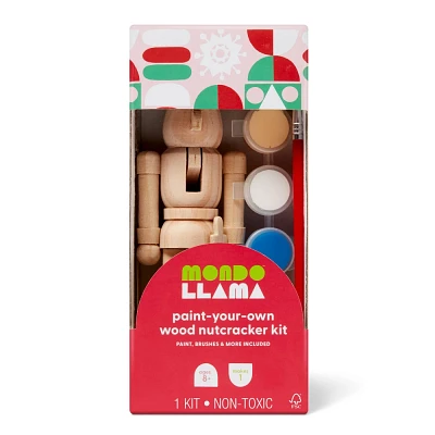 Christmas Craft Paint-Your-Own Nutcracker Kit - Mondo Llama