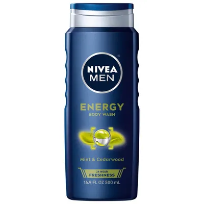 Nivea Mens Energy Body Wash with Mint Extract and Cedarwood - 16.9 fl oz