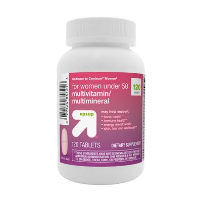 Womens Under 50 Multivitamin Dietary Supplement Tablets - 120ct - up & up