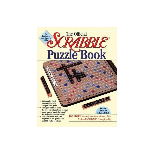 The Official Scrabble Puzzle Book - by Joe Edley (Paperback)