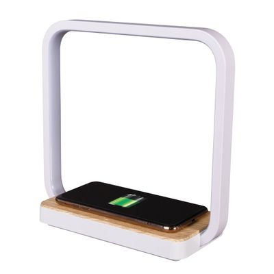 Wireless Charging Station with Night Light Table Lamp - OttLite: Modern USB Port, Touch Sensor