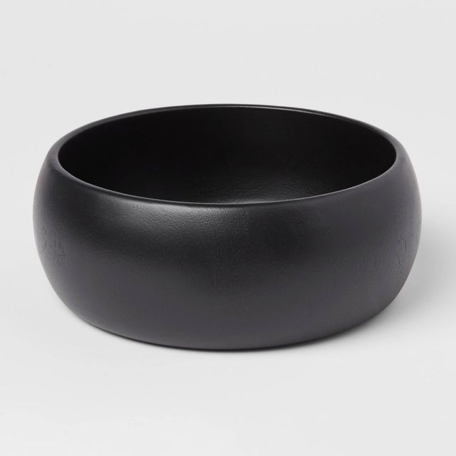 54oz Acacia Modern Serving Bowl Black - Threshold