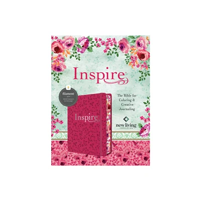 Inspire Bible Nlt, Filament Enabled (Hardcover Leatherlike, Pink Peony) - (Leather Bound)