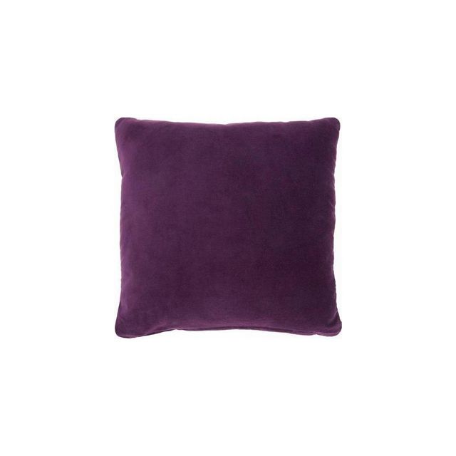 16x16 Solid Velvet Lifestyles Square Throw Pillow Purple - Mina Victory :  Target