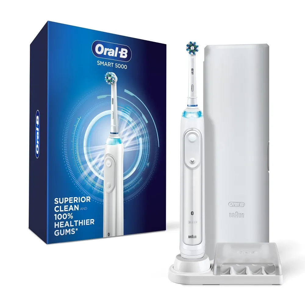Nathaniel Ward Mm Vervelend Oral-B Pro 5000 SmartSeries Electric Toothbrush with Bluetooth Connectivity  - White - Powered by Braun | Connecticut Post Mall