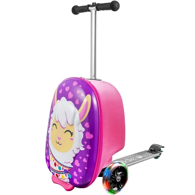 Kiddietotes Kids Hardside Carry On Suitcase Scooter