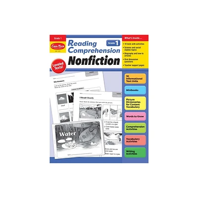 Reading Comprehension: Nonfiction, Grade 1 Teacher Resource - by Evan-Moor Educational Publishers (Paperback)