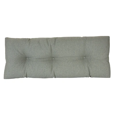 Gripper 43x14x3 Non Slip Tufted Omega Universal Bench Cushion : Solid Blue Polyester Indoor Seat Cushion