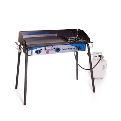 Camp Chef Expedition 3X Three Burner Stove with 16 x 24 Griddle