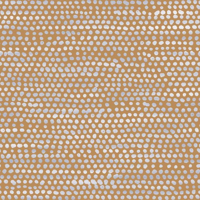 Tempaper & Co. Moire Dots Removable Peel and Stick Wallpaper, Toasted Turmeric Dots, 28 sq. ft.