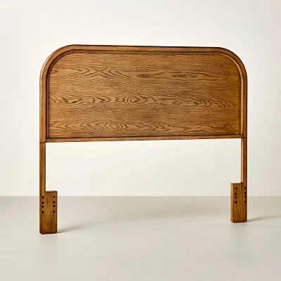 Traditional Wooden Headboard - Aged Oak - Hearth & Hand with Magnolia Furniture