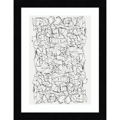 Amanti Art  Circuitry by Dan Hobday Wall Art Print: Modern Lithograph, Hardwood Frame, Wire Mount