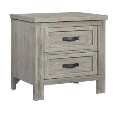 SOHO BABY Hanover 2-Drawer Nightstand - Oak Gray