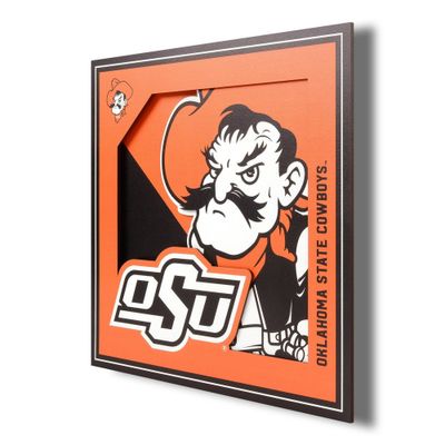 NCAA Oklahoma State Cowboys 3D Logo Series Wall Art - 12x12