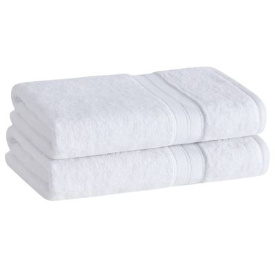 2pk Cotton Rayon from Bamboo Bath Towel Set White - Cannon: OEKO-TEX Certified, Low Lint, Quick Dry