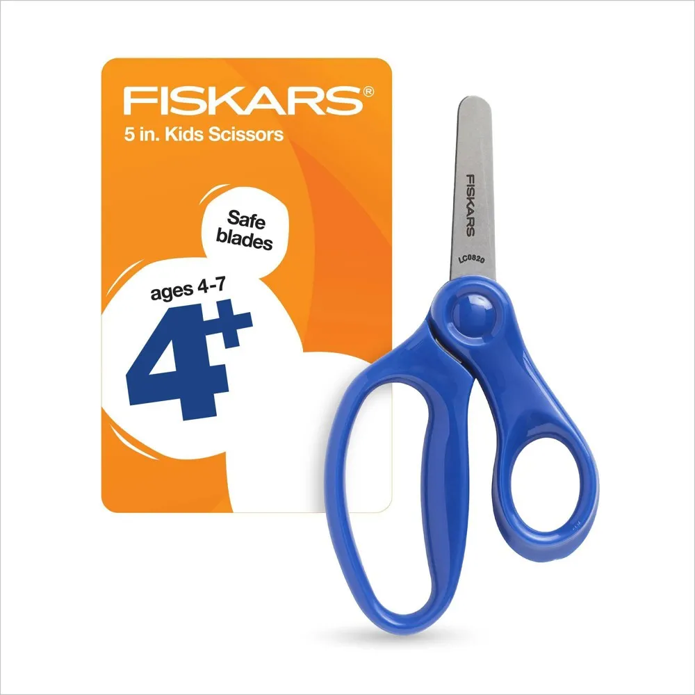 4 Pcs Safety Scissors, Kids, Blunt Tip, Right & Left Handed 