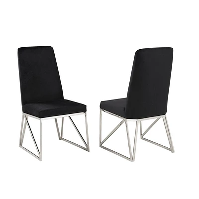 Brassex Set of 2 Ariela Dining Chairs